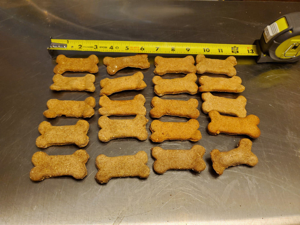 Bag of Bones Carrot and Oat Dog Treats Low Fat 20 Biscuits