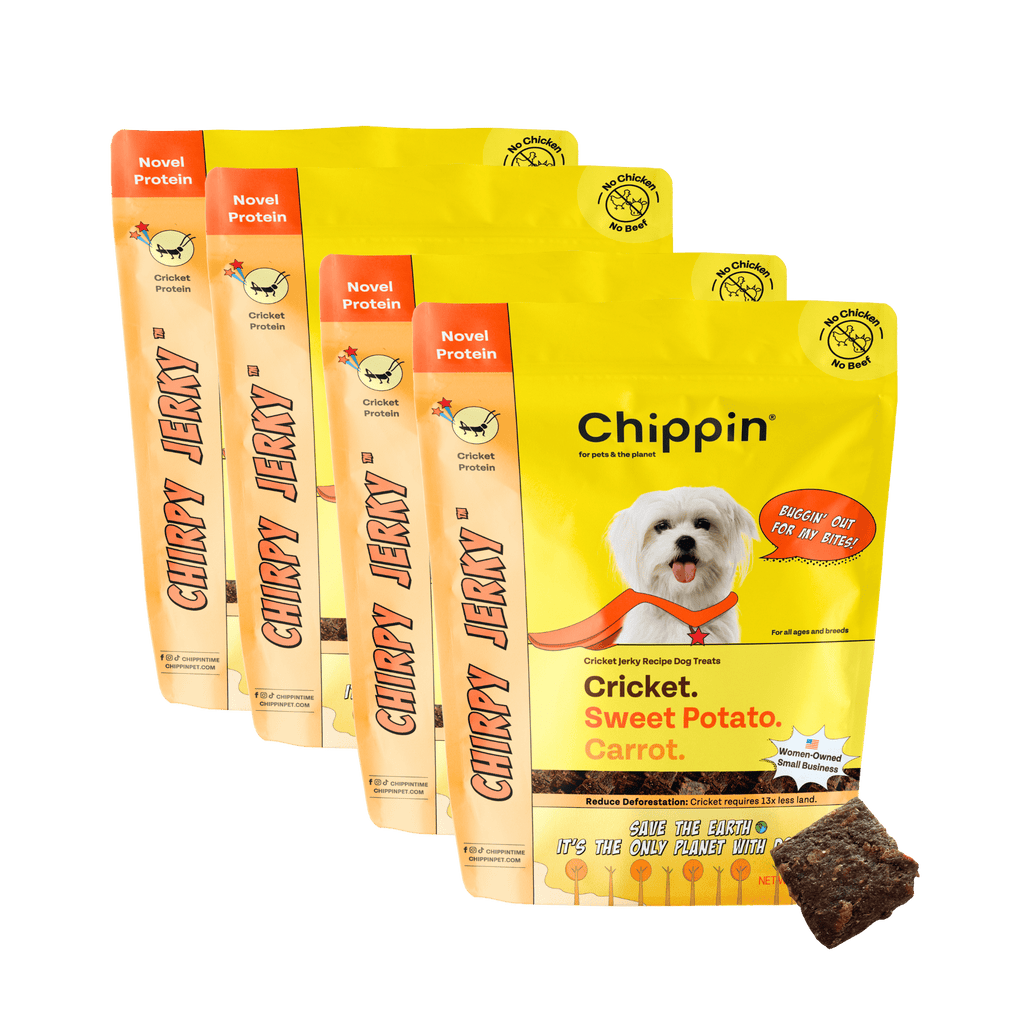 Cricket & Sweet Potato Jerky Dog Treats, 4-Pack Your dog will love these