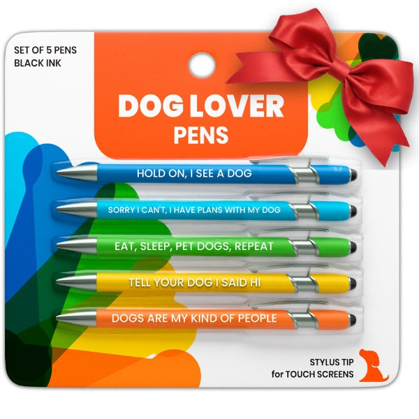 Dog-Themed Stylus Pen Sets & Refills