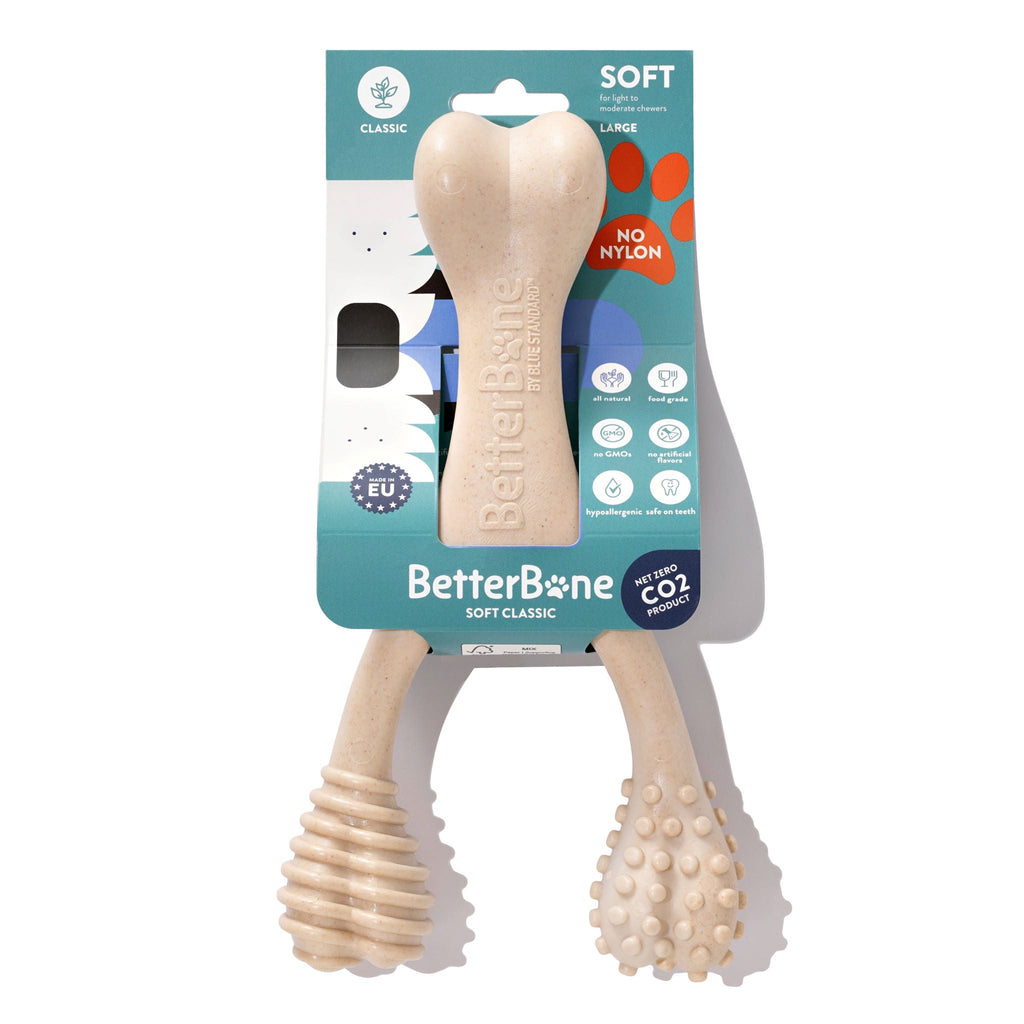 BetterBone SOFT Durability CHEW TOY: Natural Ingredients, Perfect for Teething Puppies, Senior Dogs
