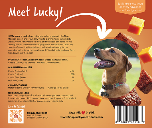 Lucky And Friends Steak And Cheese Dog Treats Delights