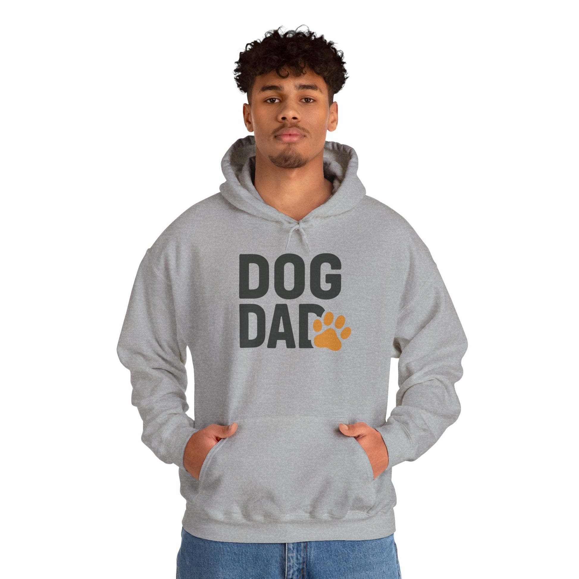 Dog Dad Hoodie – Casual Paw Print Pullover for Dog Lovers