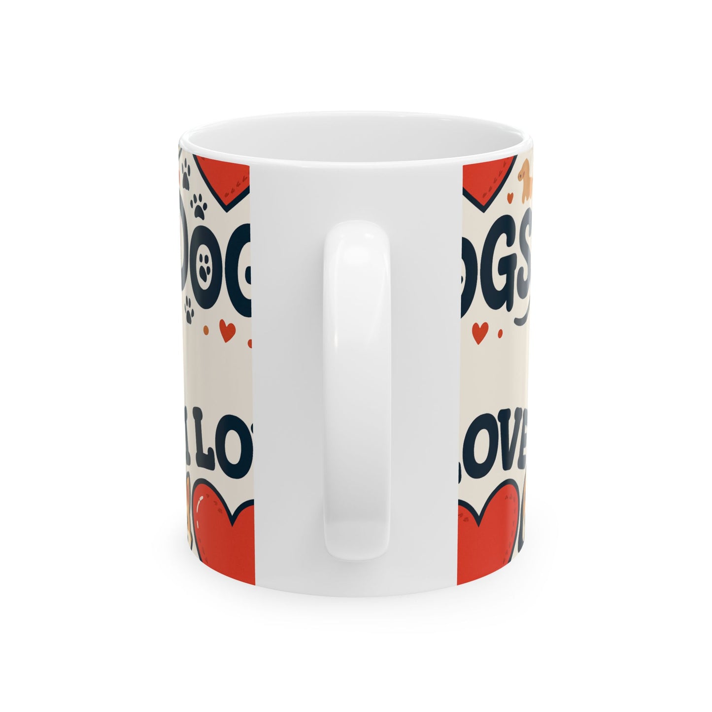 Ceramic Mug — 'I love Dogs' (11oz & 15oz) - Zoom Dog Shop