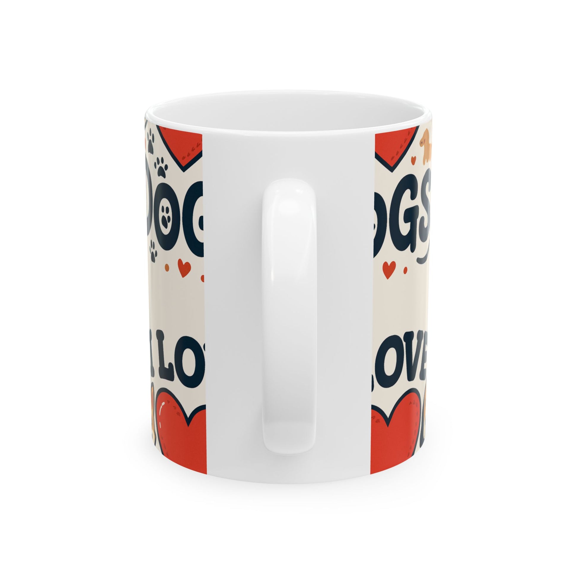 Ceramic Mug — 'I love Dogs' (11oz & 15oz) - Zoom Dog Shop