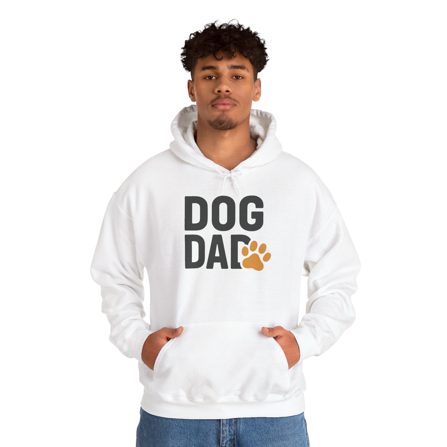 Dog Dad Hoodie – Casual Paw Print Pullover for Dog Lovers