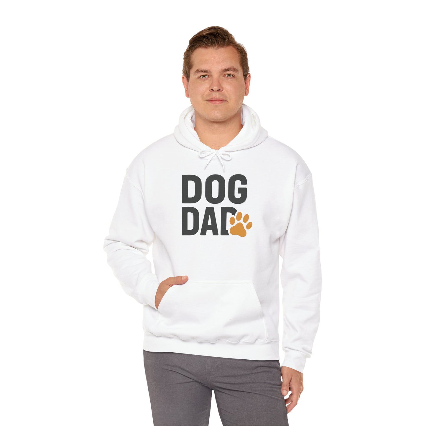 Dog Dad Hoodie – Casual Paw Print Pullover for Dog Lovers
