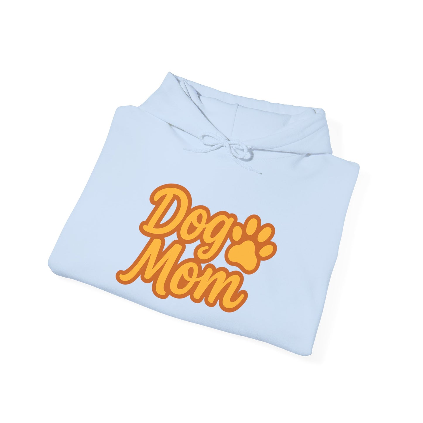 Dog Mom Hoodie Casual Paw Print Pullover Midweight Fleece