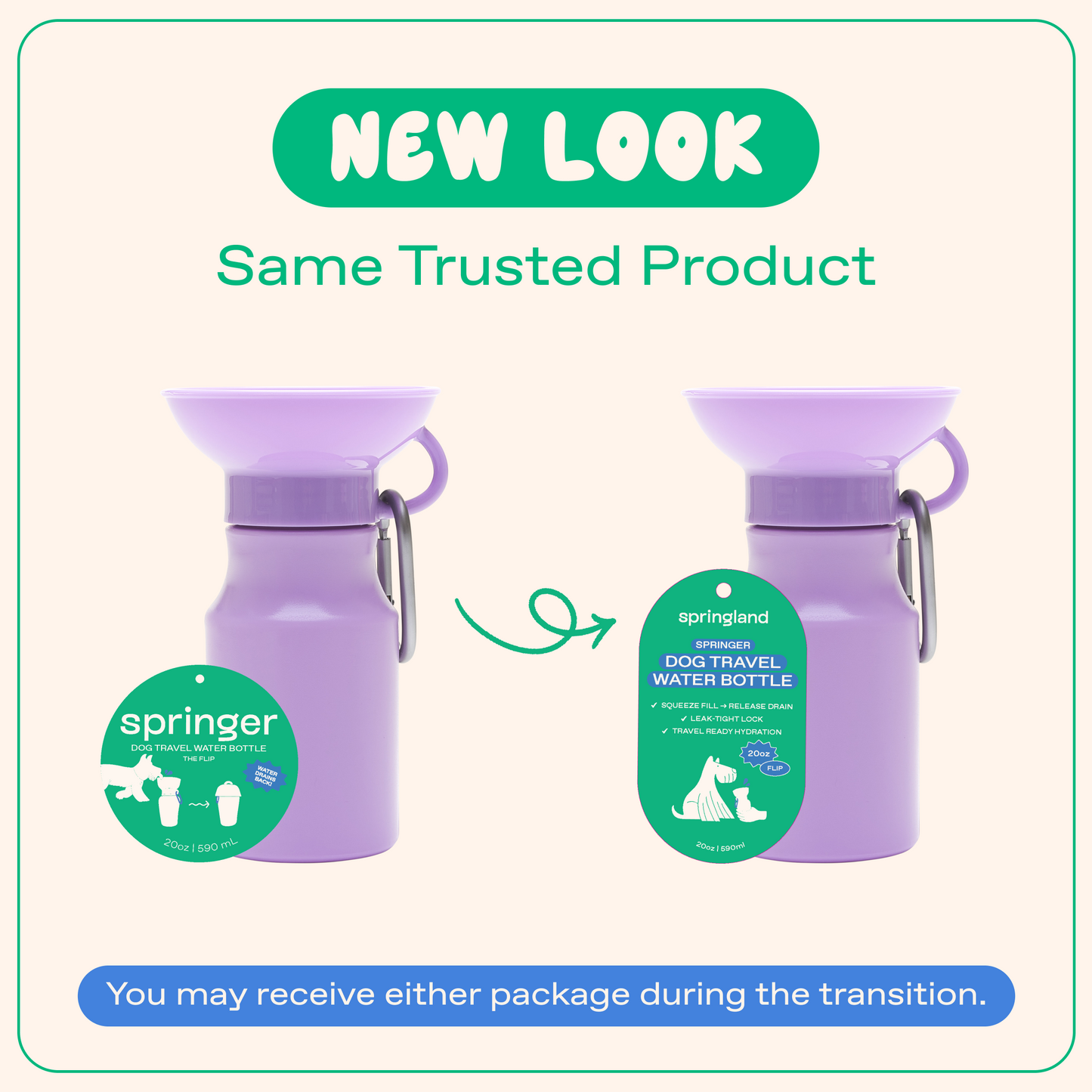 15oz Original Dog Travel Water Bottle