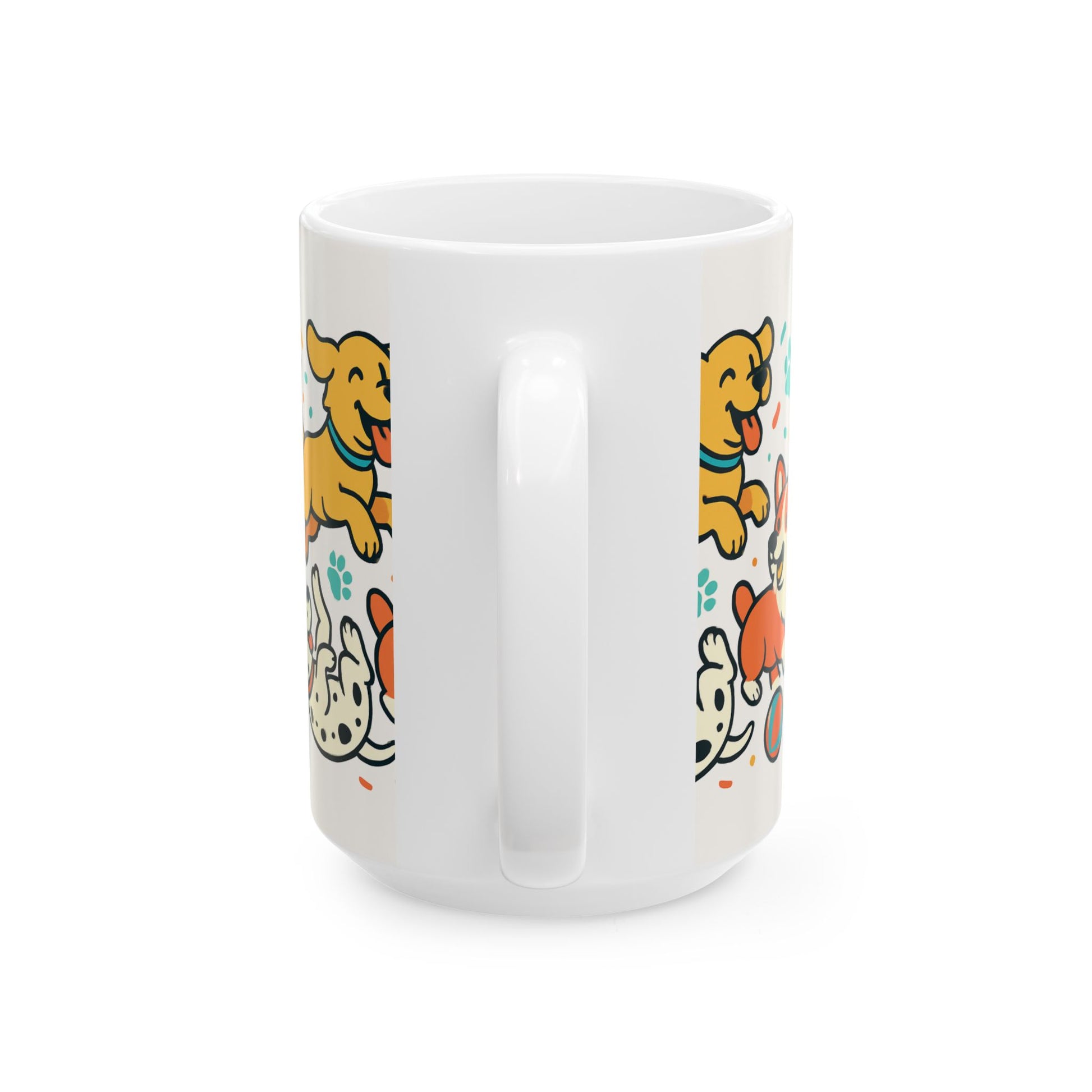 Zoom Dog Shop Ceramic Mug — 'Dogs Having Fun!' (11oz & 15oz) - Zoom Dog Shop