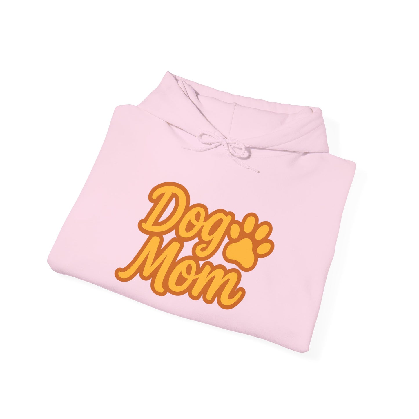 Dog Mom Hoodie Casual Paw Print Pullover Midweight Fleece