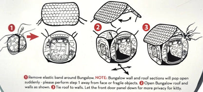 Kong Play Spaces Bungalow with Catnip Cat Kitten Toy