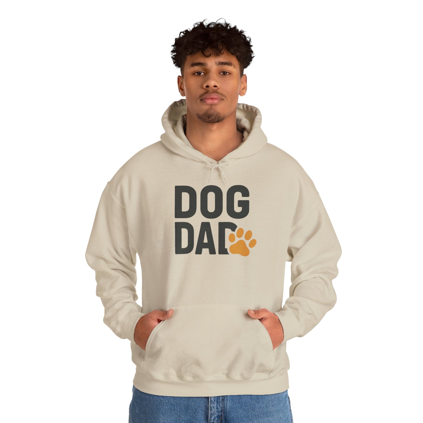 Dog Dad Hoodie – Casual Paw Print Pullover for Dog Lovers