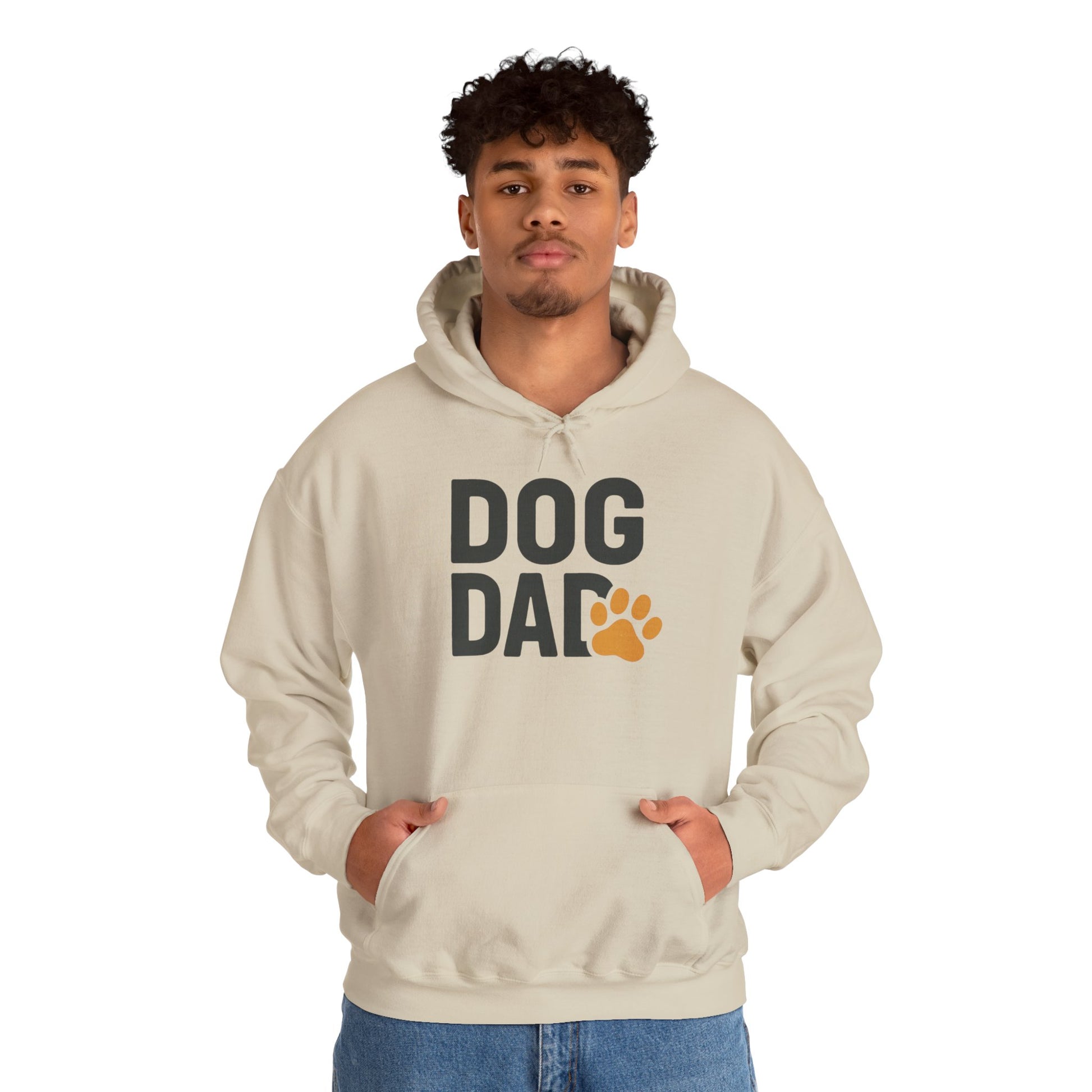 Dog Dad Hoodie – Casual Paw Print Pullover for Dog Lovers