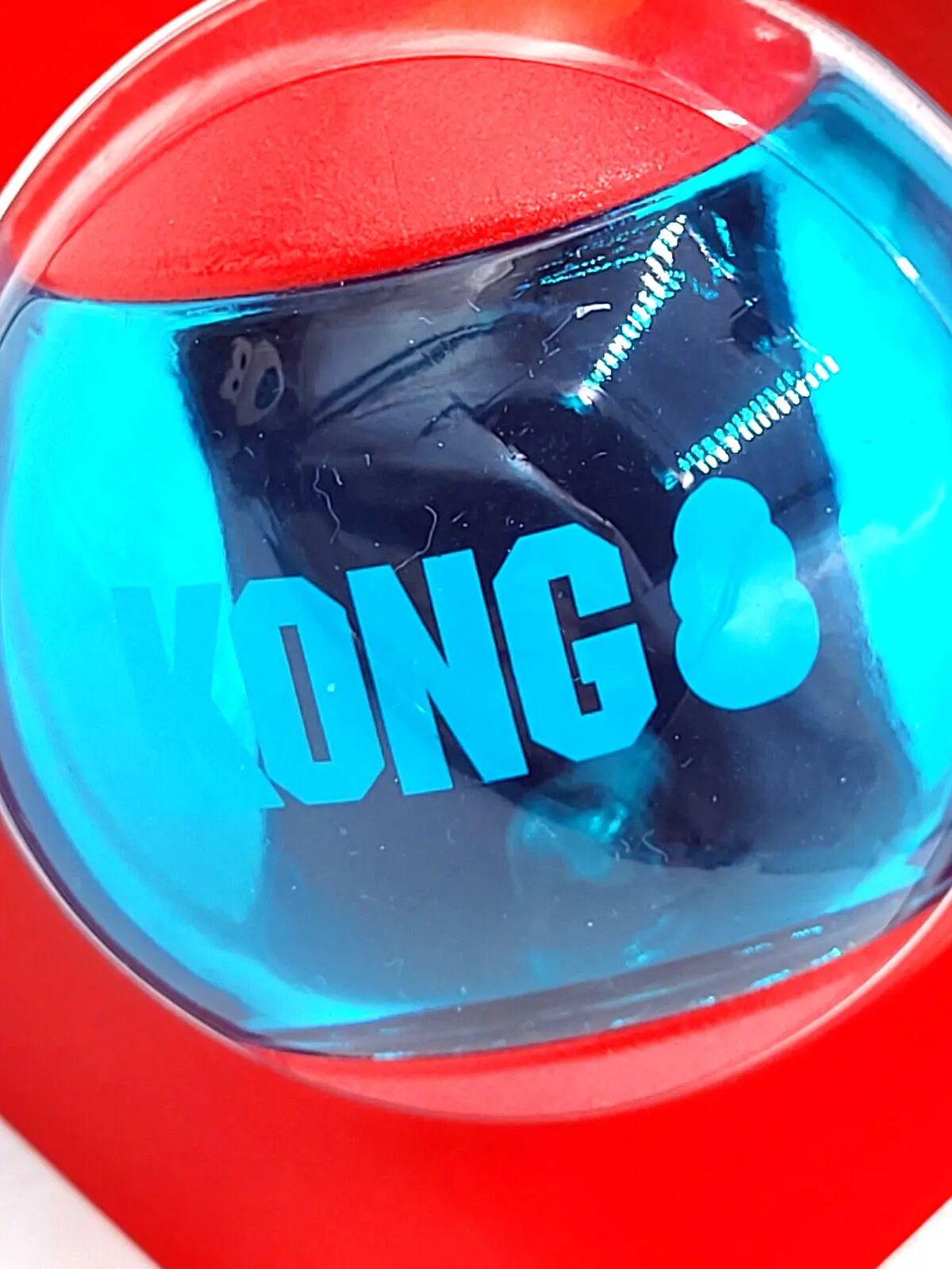 KONG Squeezz Action Ball Red 2 Count Large Squeaky Dog Fetch Toy 3"