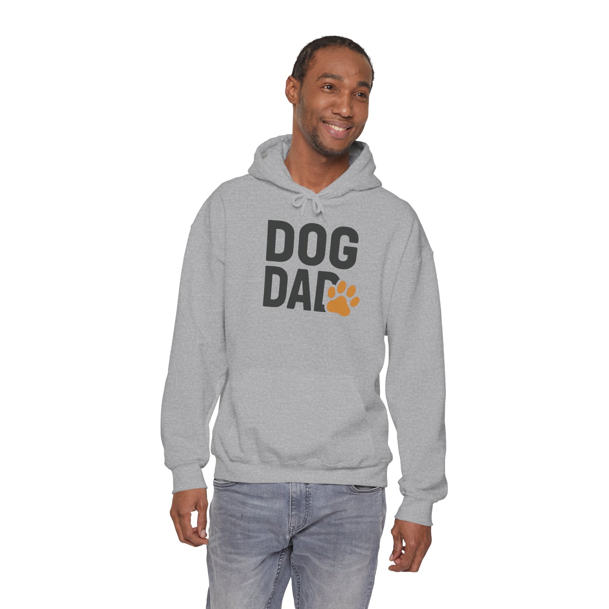 Dog Dad Hoodie – Casual Paw Print Pullover for Dog Lovers