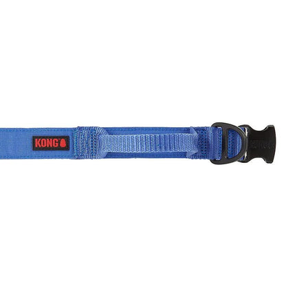 KONG Ultra Durable Padded Comfort Handle Dog Collar XL Blue Adjustable Control
