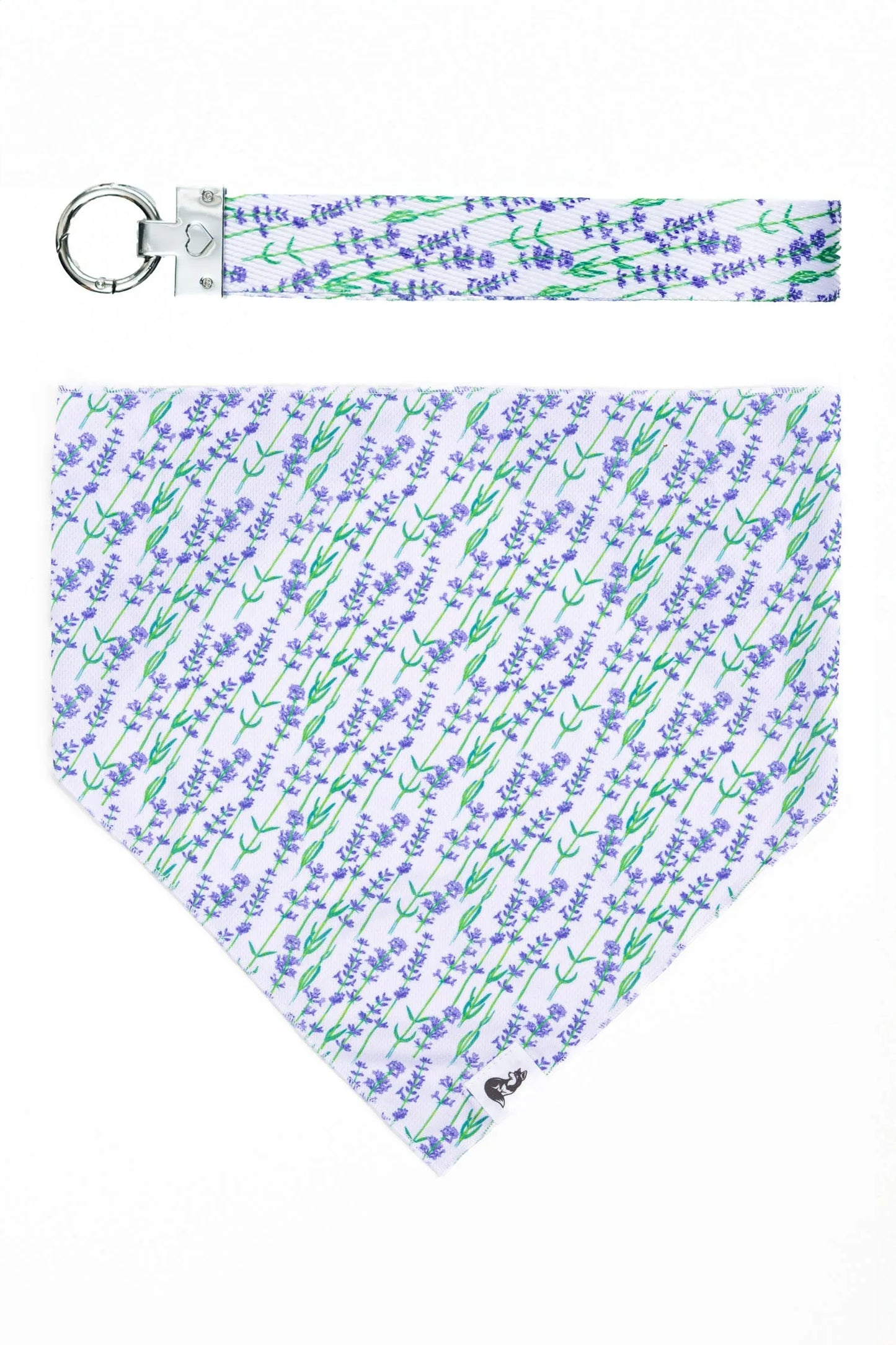 Lavender Blooms Dog Bandana & Matching Keychain