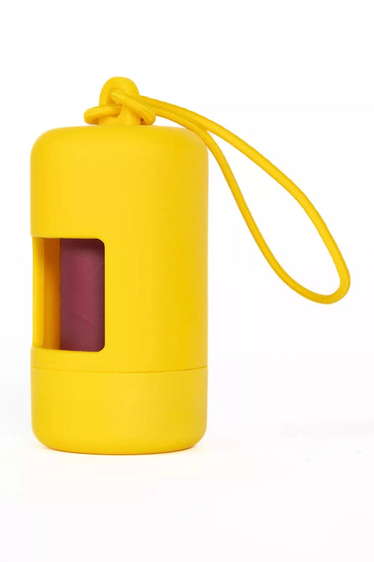 Sun-kissed Yellow Waste Bag Dispenser