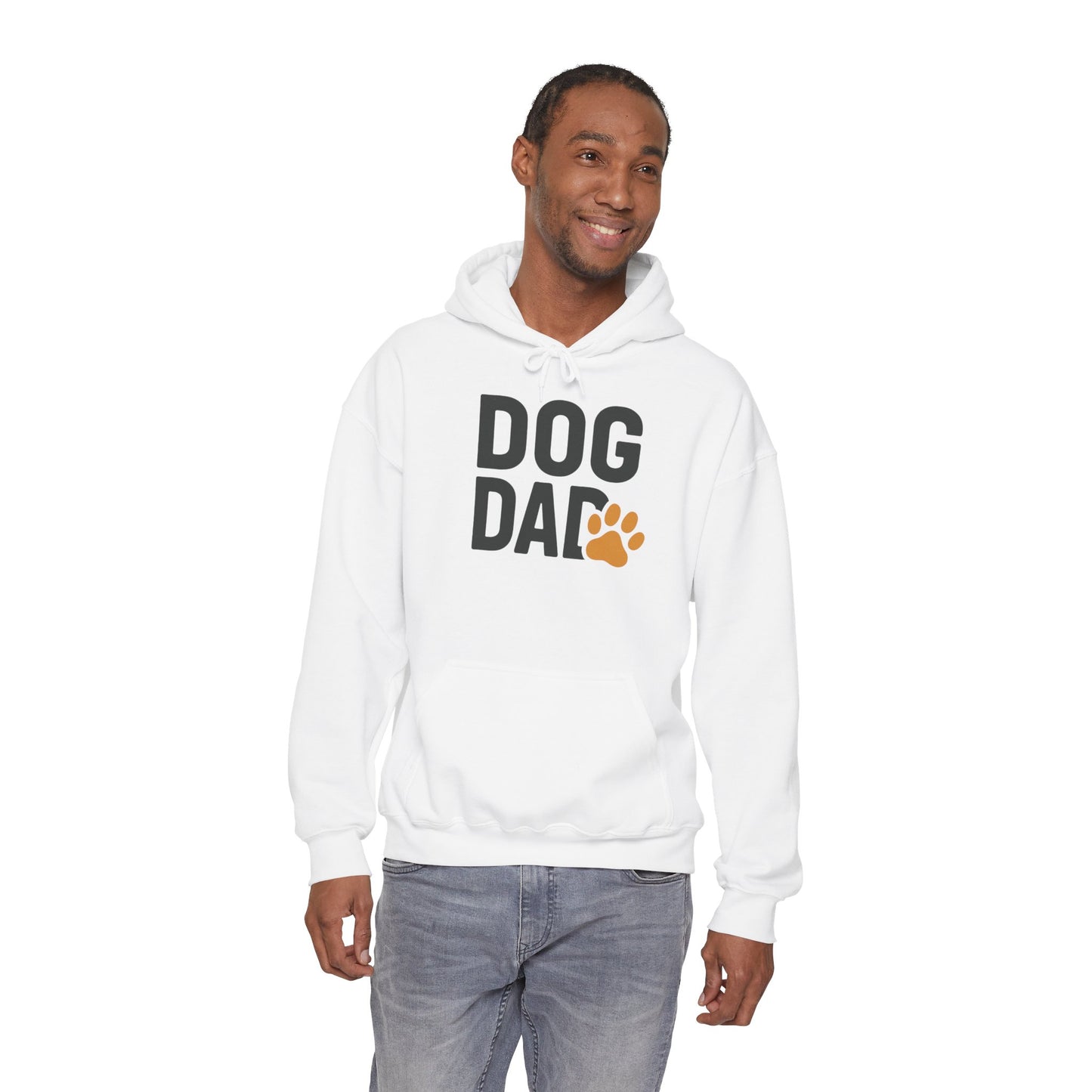 Dog Dad Hoodie – Casual Paw Print Pullover for Dog Lovers