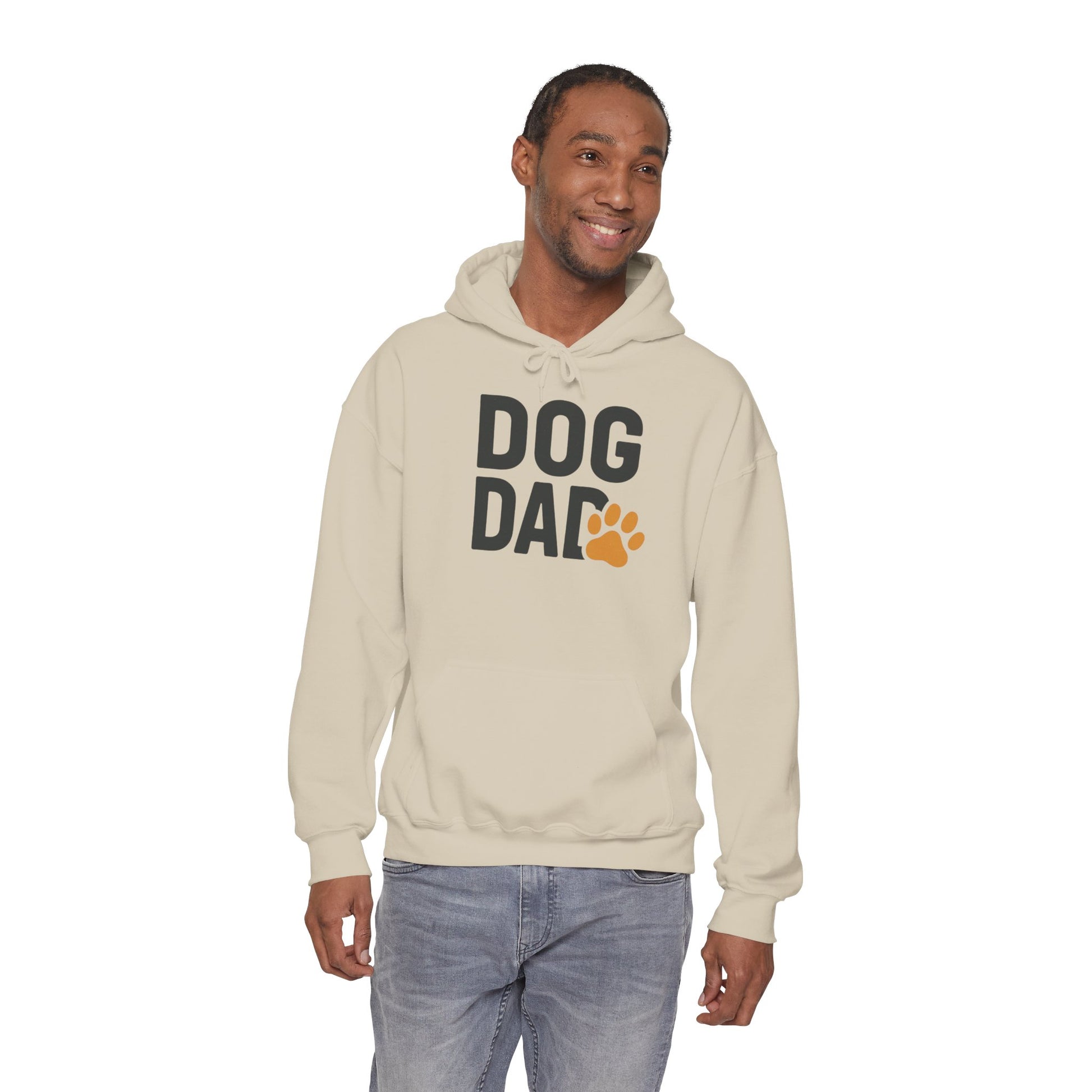 Dog Dad Hoodie – Casual Paw Print Pullover for Dog Lovers