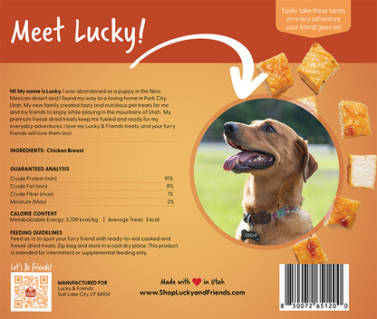 Lucky And Friends Chicken Breast Dog Treats Lean Single Ingredient Protein