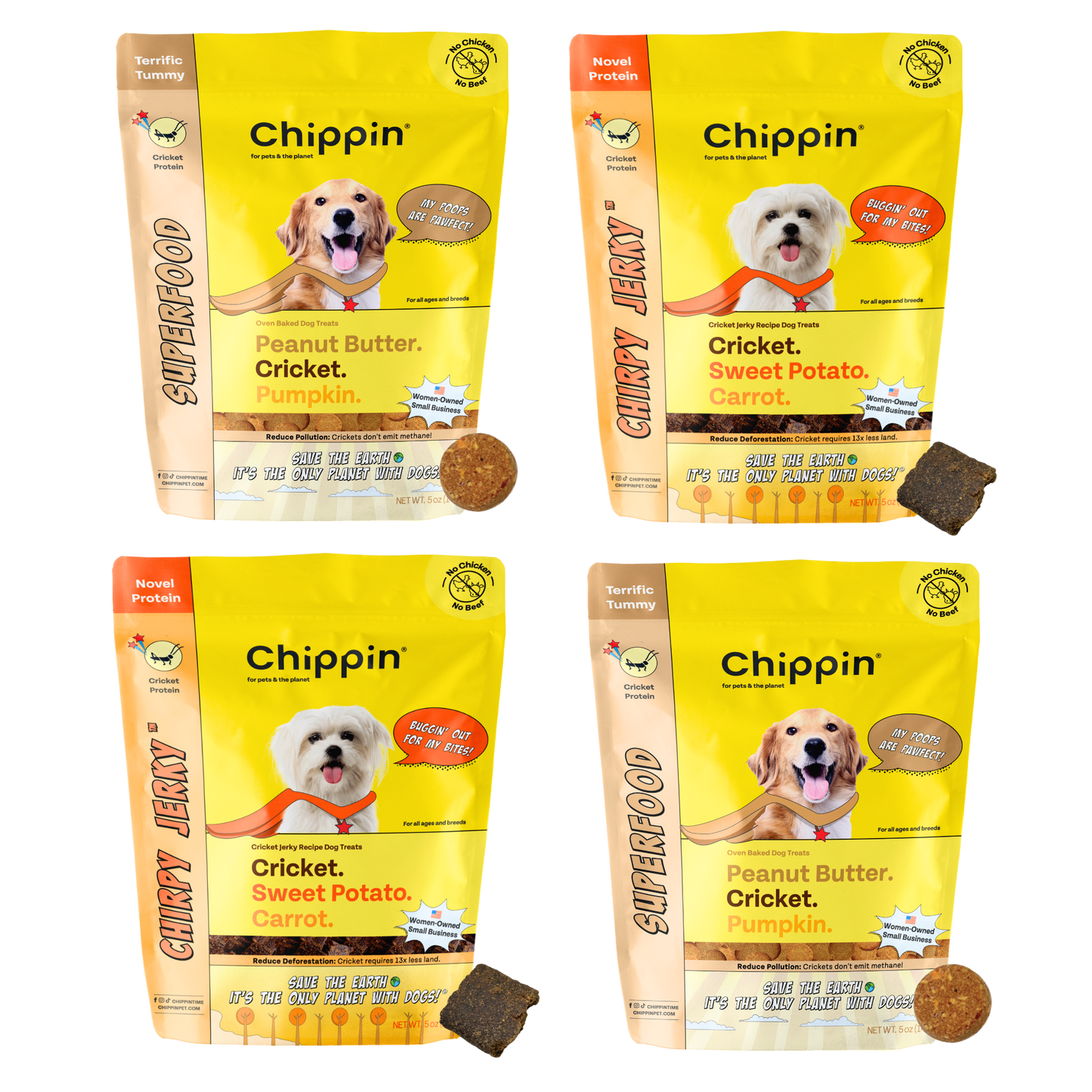 Chipping Treats-Gut-Healthy Dog Treat Variety Bundle