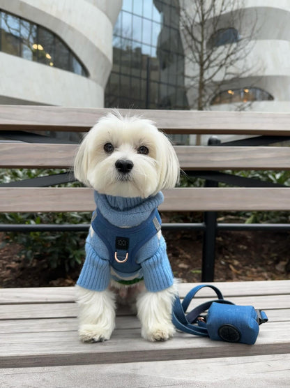 3-in-1 City Dog Leash - Denim