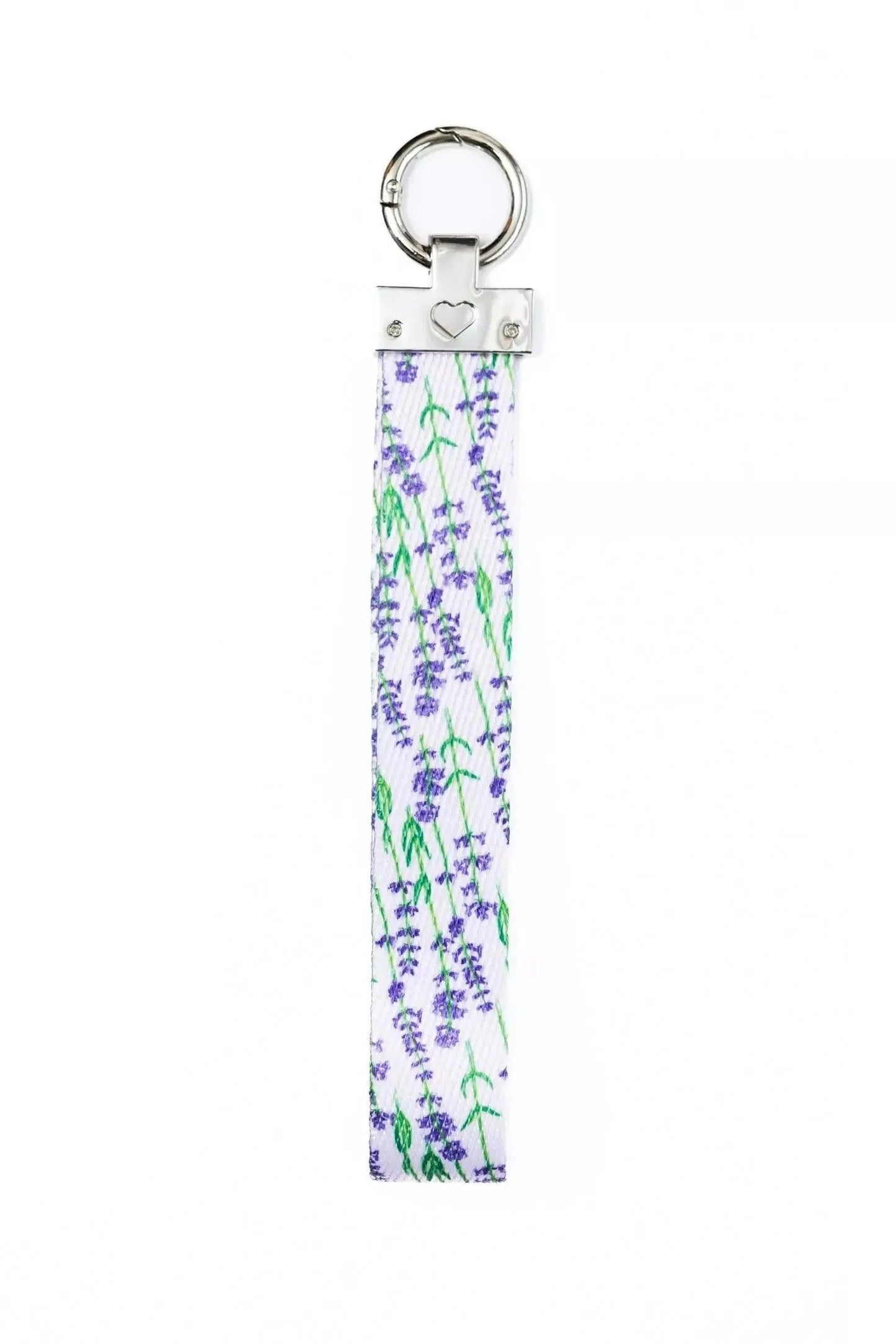 Lavender Blooms Wristlet Keychain