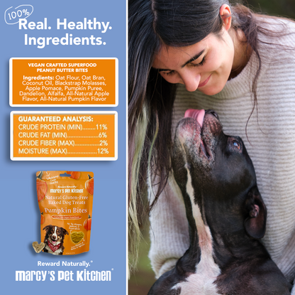 Marcy's Pet Kitchen- All Natural, Vegan Pumpkin Biscuit Dog Treats - Homemade-Vet Approved