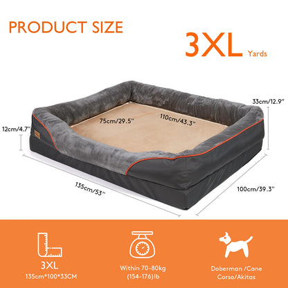 Dog Bed Soft Comfortable Anti-Allergy Warm Fleece L, XL, 2XL