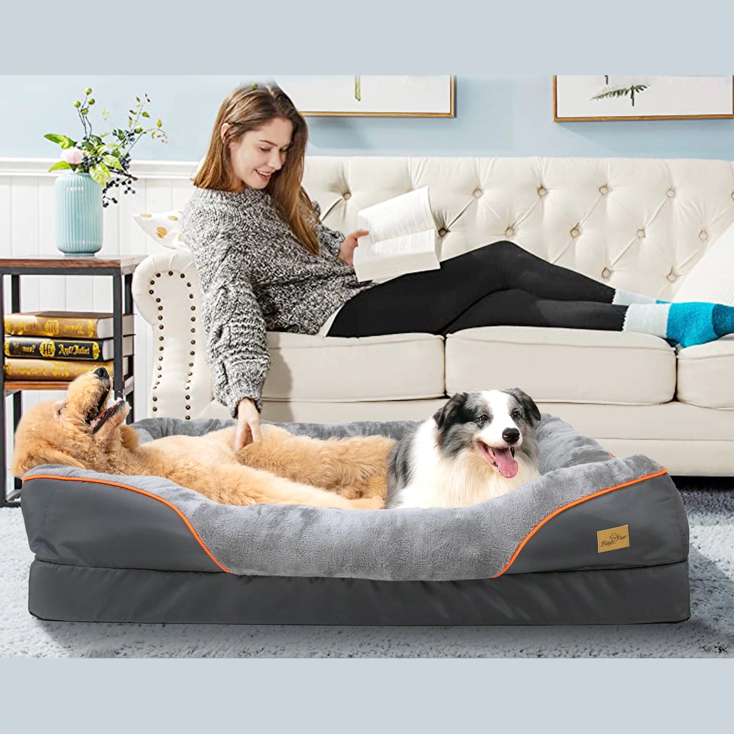 Dog Bed Soft Comfortable Anti-Allergy Warm Fleece L, XL, 2XL