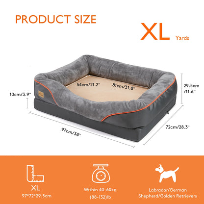 Dog Bed Soft Comfortable Anti-Allergy Warm Fleece L, XL, 2XL