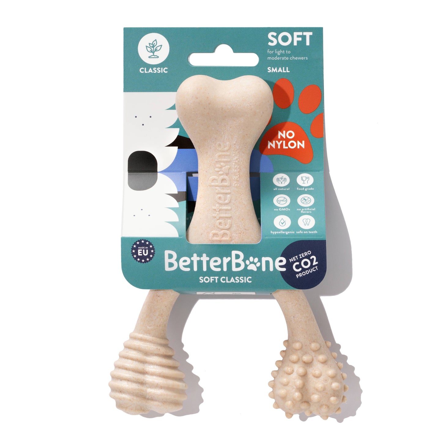 BetterBone SOFT Durability CHEW TOY: Natural Ingredients, Perfect for Teething Puppies, Senior Dogs