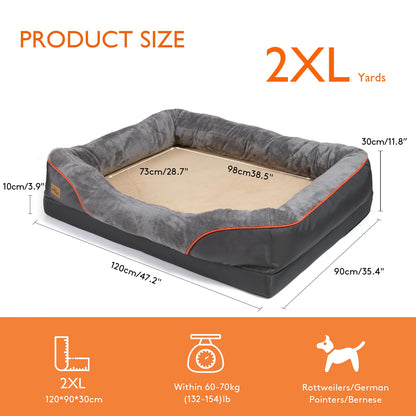 Dog Bed Soft Comfortable Anti-Allergy Warm Fleece L, XL, 2XL