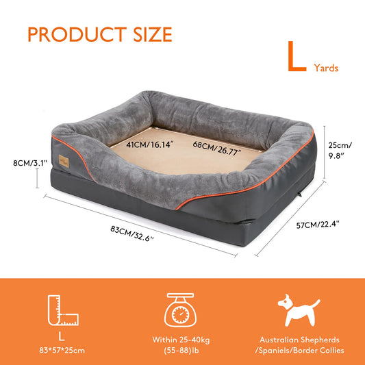 Dog Bed Soft Comfortable Anti-Allergy Warm Fleece L, XL, 2XL