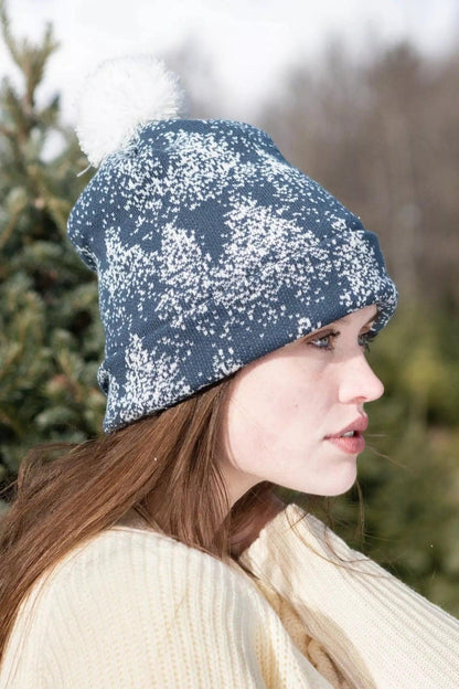 Siberian Spruce Winter Hat with Pom Pom