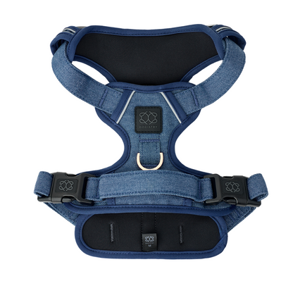The NoMad Adjustable Luxe Harness - Denim