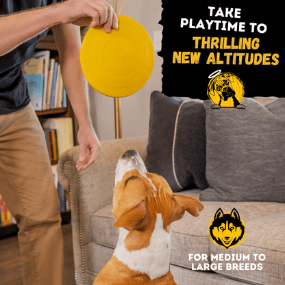 Air Disc Toy for Aggressive Chewers Durable Heavy Duty Dog Toy for Large Breeds