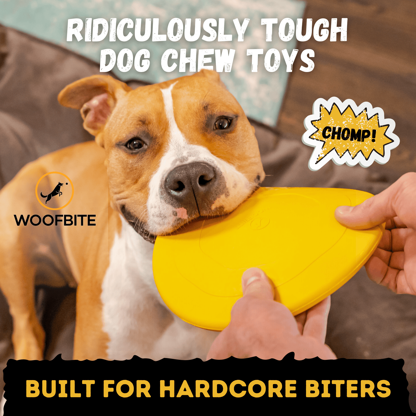 Air Disc Toy for Aggressive Chewers Durable Heavy Duty Dog Toy for Large Breeds