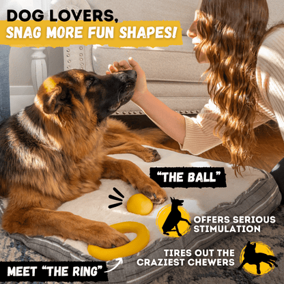 Air Disc Toy for Aggressive Chewers Durable Heavy Duty Dog Toy for Large Breeds