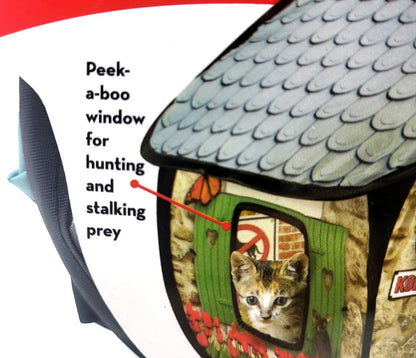 Kong Play Spaces Bungalow with Catnip Cat Kitten Toy