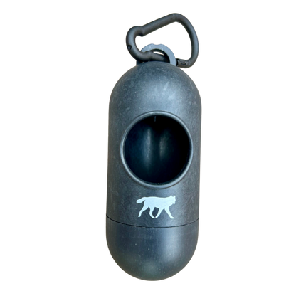 Bamboo poop bag dispenser + compostable roll