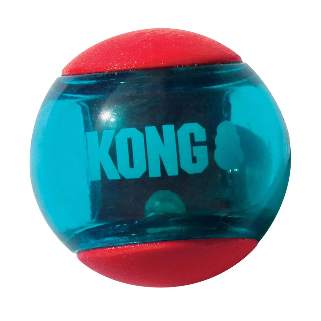 KONG Squeezz Action Shapes Small Red Dog Toy Multi Textured Fetch Squeaker