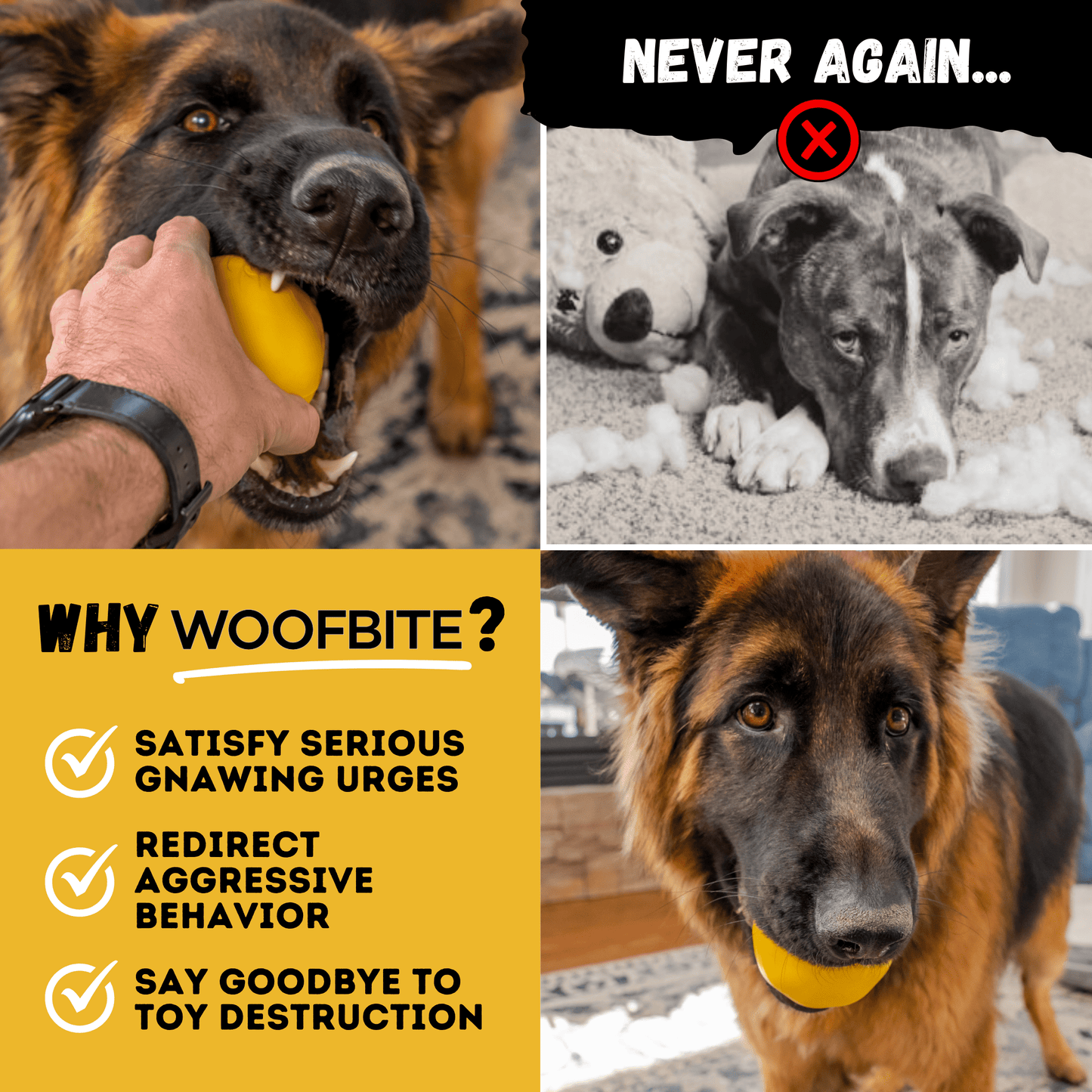 Power Ball Dog Toy Unbreakable for Aggressive Chewers Heavy Duty Rubber Construction