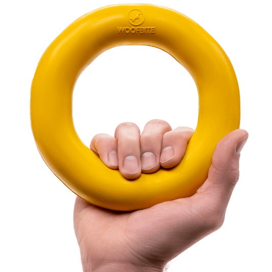 Power Ring Dog Toy Unbreakable For Aggressive Chewers Heavy Duty Rubber