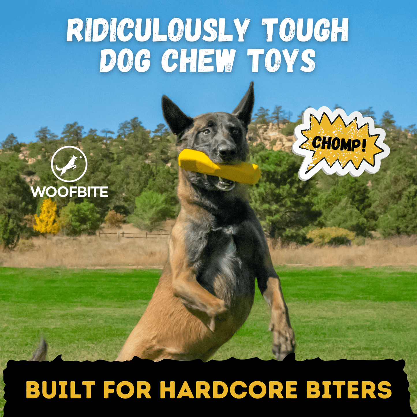 Power Stick Toy Aggressive Chewers Unbreakable Durable Heavy Duty Rubber For Large Dogs