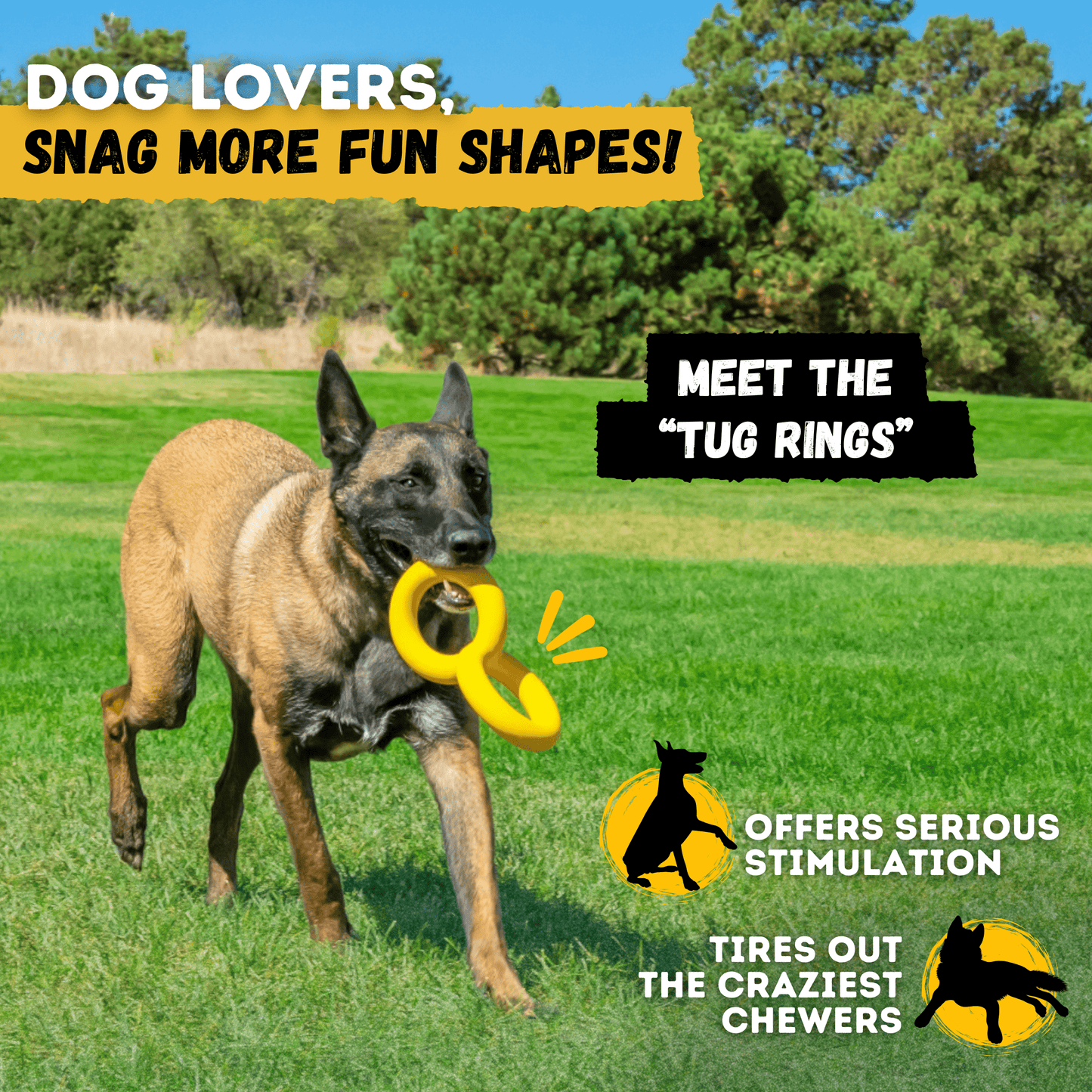 Power Stick Toy Aggressive Chewers Unbreakable Durable Heavy Duty Rubber For Large Dogs