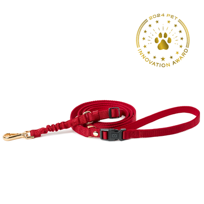 3-in-1 City Dog Leash - Iconic Red