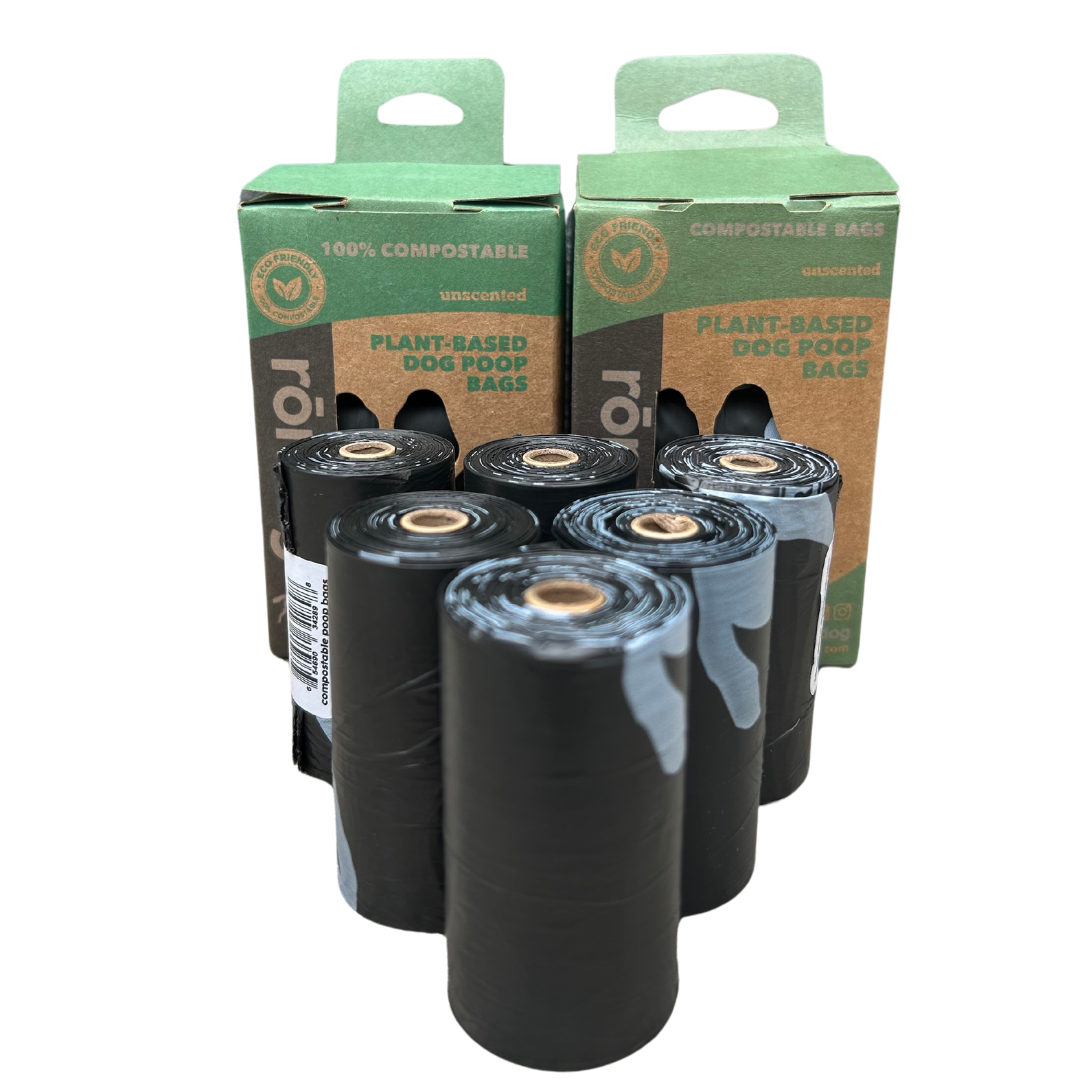 Compostable plant-based dog poop bags