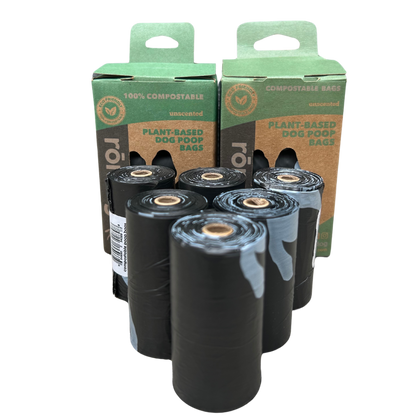 Compostable plant-based dog poop bags